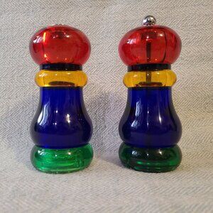 Vintage Olde Thompson sunset fiesta salt shaker and pepper mill set